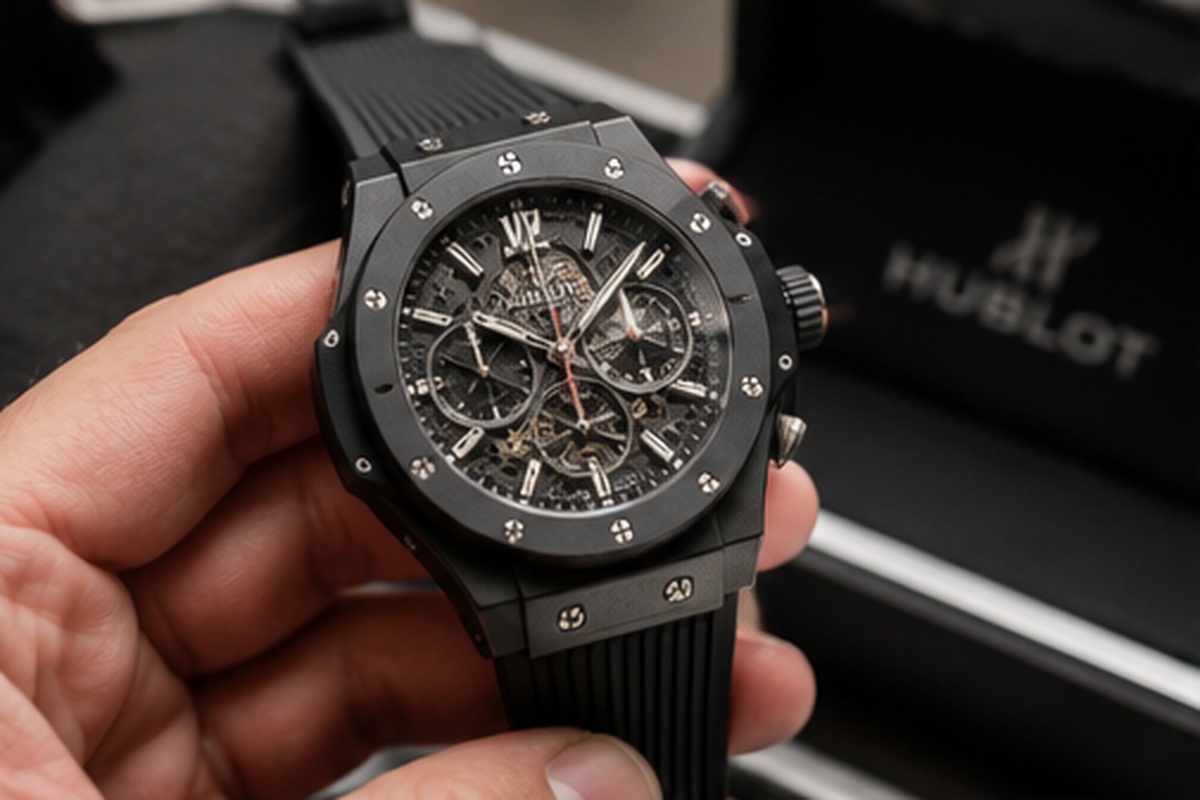 Reloj de lujo moderno con riesgo de depreciación en el mercado de segunda mano