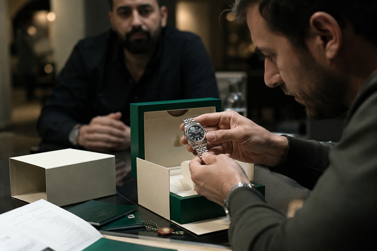 Errores comunes al comprobar si un Rolex es original al revisar caja, papeles y reloj sin autenticación profesional