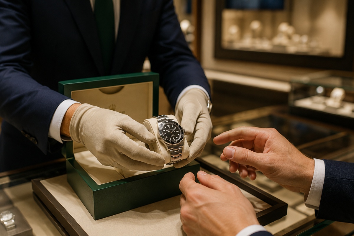 Cómo comprar o verificar un Rolex con seguridad en una joyería de lujo con especialista y reloj autenticado