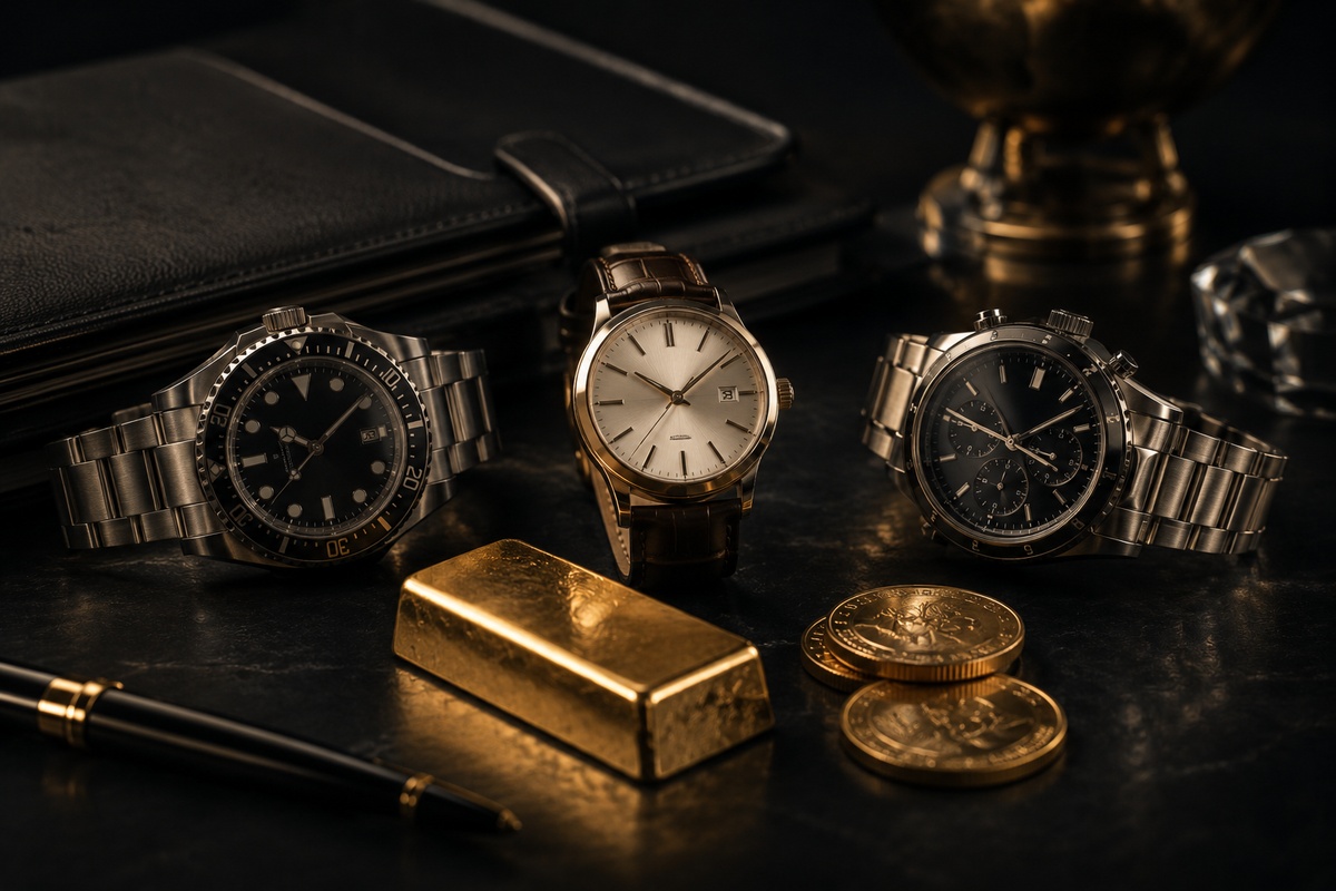 Relojes de lujo y oro como activos patrimoniales de alto valor